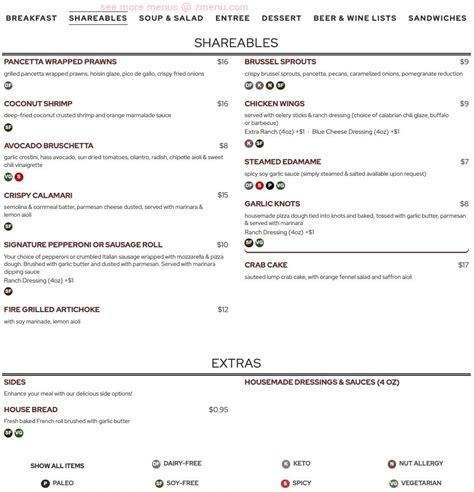 Online Menu of 17th Street Grill Restaurant, Tustin, California, 92780 ...