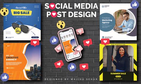 Do Creative And Eye Catching Social Media Post Design In A Top Notch