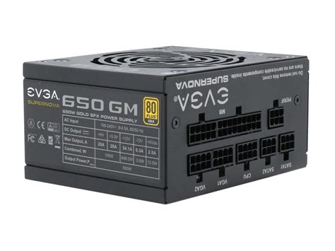 EVGA SuperNOVA 650 GM 80 Plus Gold 650W Fully Modular ECO Mode With