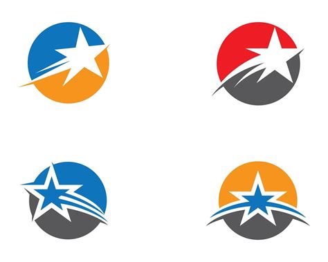 Conjunto De Iconos De Logotipo Estrella Circular Vector En Vecteezy