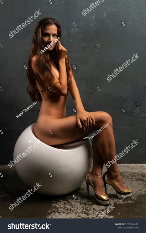Beautiful Tall Czech Brunette Nude White Stock Photo Shutterstock