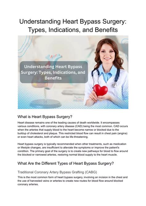 Ppt Understanding Heart Bypass Surgery Types Indications And