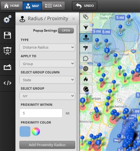 Driving Radius Map | Drive Time Maps - Maptive