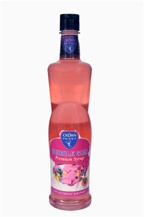 Crown Pairrii Bubble Gum Mocktail Syrup Packaging Type Bottles