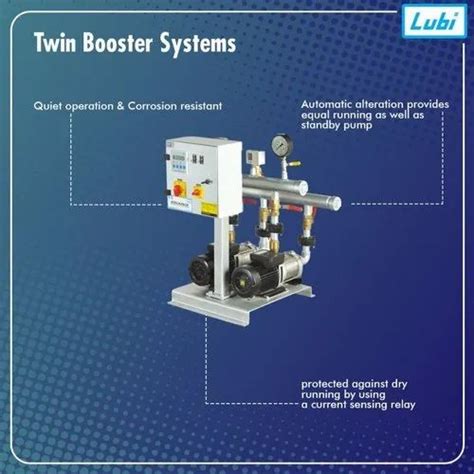 0 5 Hp Stainless Steel Lubi Twin Booster System Model Name Number Lhp