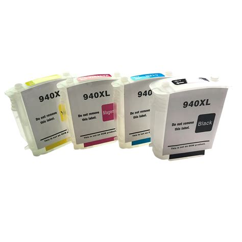 4pcs Set For Hp 940xl Refillable Ink Cartridge For Hp Officejet Pro 8000 A809a A811a A809n 8000