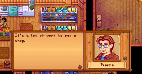 Stardew Valley Pierre Schedule Gifts And More Stardew Guide