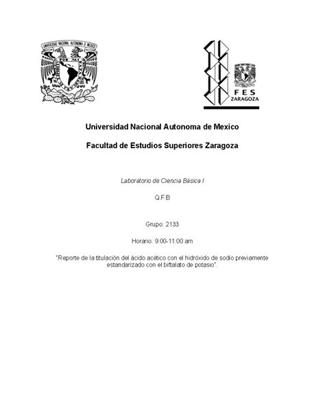 Informe Titulaci N Universidad Nacional Autonoma De Mexico Facultad