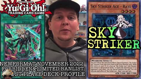 Yugioh Newformat November2022 Local S 1stplace Deck Profile Sky Striker