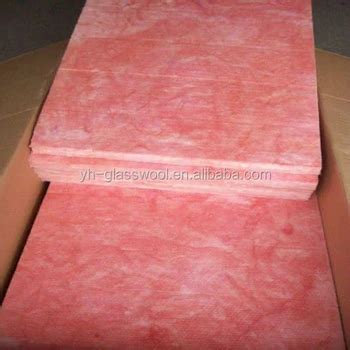 Fiberglass Insulation High Density Rigid Pink Color Glass Wool Board