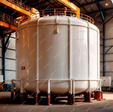 Tanques De Almacenamiento Químico Industrial Para Líquidos En Una