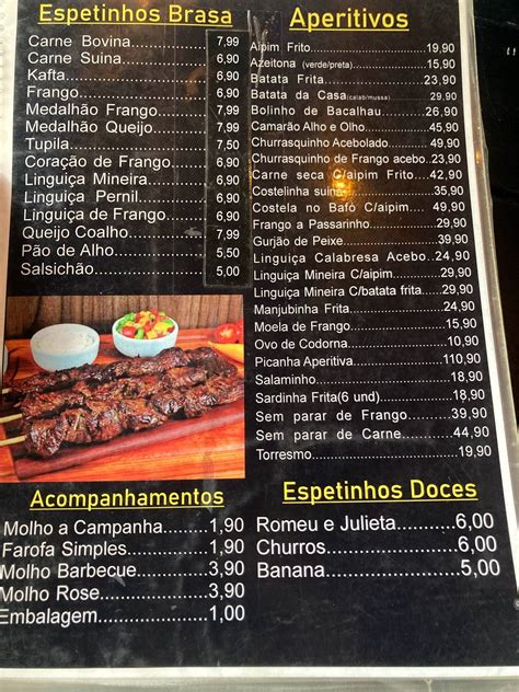 Menu em Quintal Do Peter Espetaria restaurante Nova Iguaçu