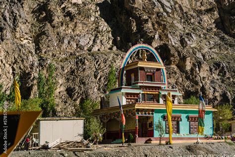 LEH LADAKH , INDIA - SEPTEMBER 27TH 2022: landscape and people at Leh, Ladakh, in the Indian ...