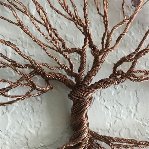 Inch Handmade Copper Wire Tree Of Life One Of A Kind