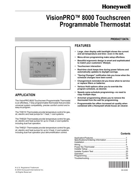 Honeywell Thermostat User S Guide Manualsonline