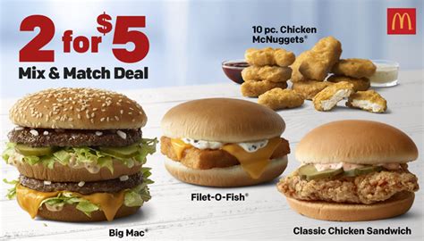 Mcdonalds Announces New 2 For 5 Deal