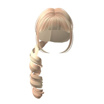 Curly Blonde Ponytail With Bangs Roblox Item Rolimon S