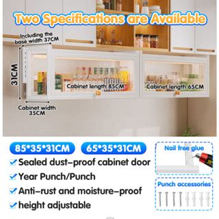 Vhome Hanging Kitchen Cabinet Wall Mounted Storage Cabinet Spice Rack