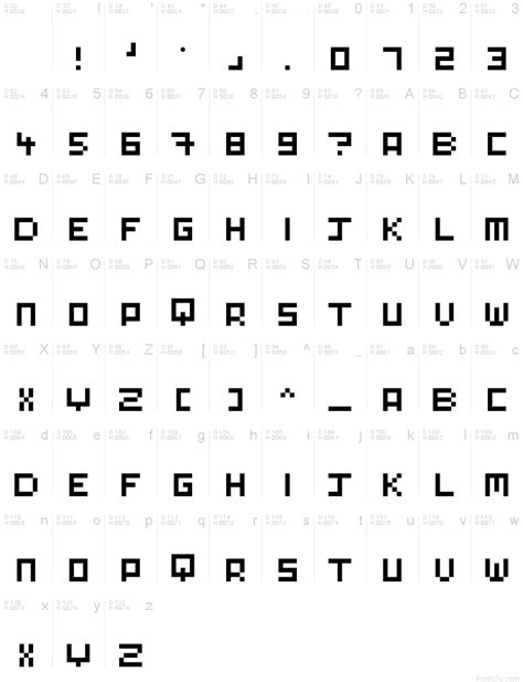 Pixel-Art Regular font