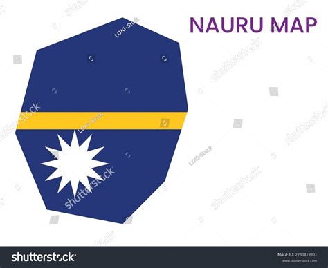 High Detailed Map Of Nauru Outline Map Of Nauru Royalty Free Stock