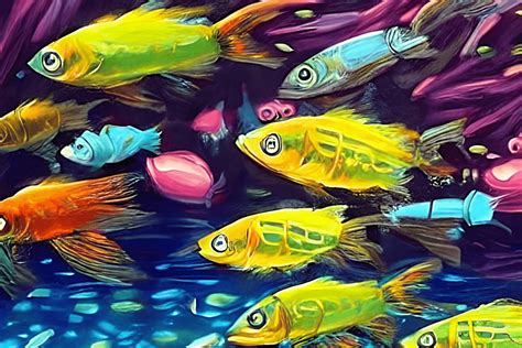 Fish Art Graphic by cycynms · Creative Fabrica