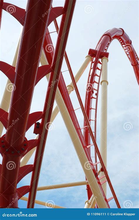 Roller Coaster Construction Stock Image - Image of metal, excitement ...