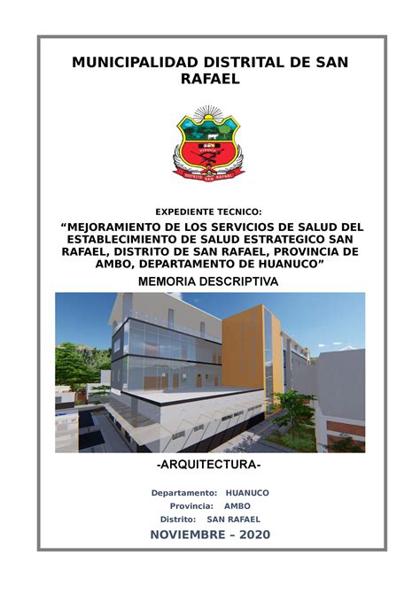 Memorias Descriptivas Arquitectura Ejemplos Image To U