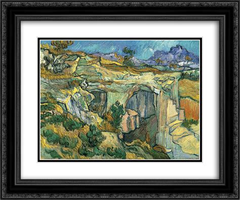 Vincent Van Gogh 2x Matted 24x20 Black Ornate Framed Art Print