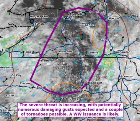 Odds Of Severe Thunderstorms Rise For Midsection Of Upstate Ny Storm