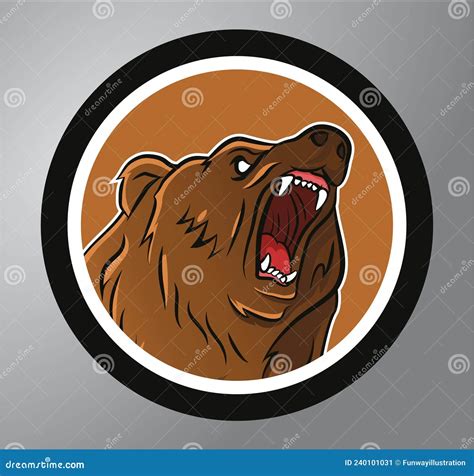 Logo Animal In Circle Icon Vector Stock Vector Illustration Of Funny