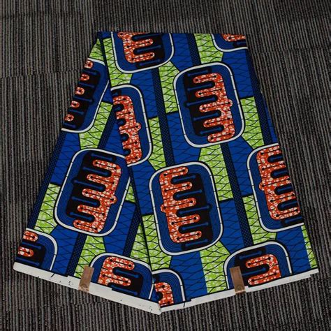 Tela de cera africana con patrón geométrico Batik tela estampada de