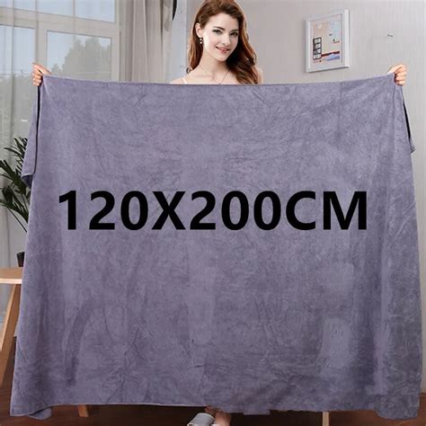 Grande Serviette De Bain Paisse En Microcarence Super Absorbante Et