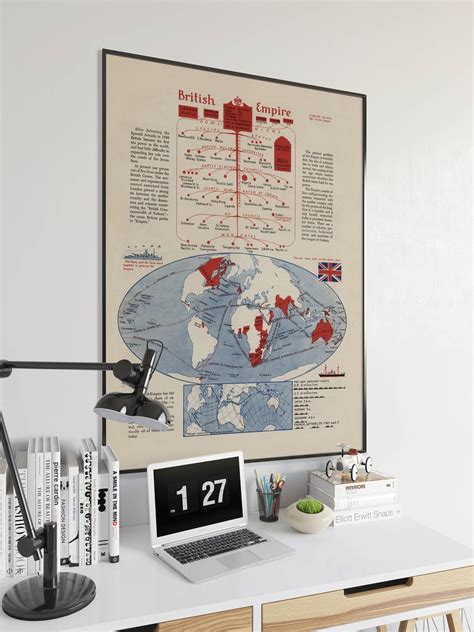 British Empire Map Print Art History 1944 British Empire Map - Etsy