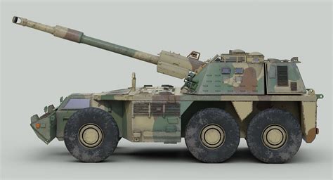 G6 Rhino Howitzer 3D Model $199 - .obj .max .fbx .3ds - Free3D