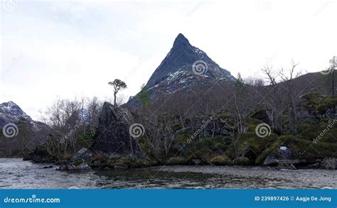 Dalatarnet Peak In Innerdalen Mountain Valley In Norway In Autumn Stock