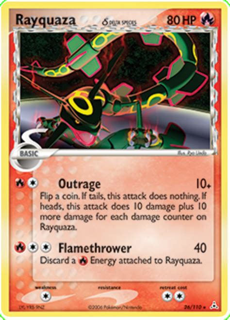 Rayquaza Delta Species Ex Holon Phantoms Pokemon Card