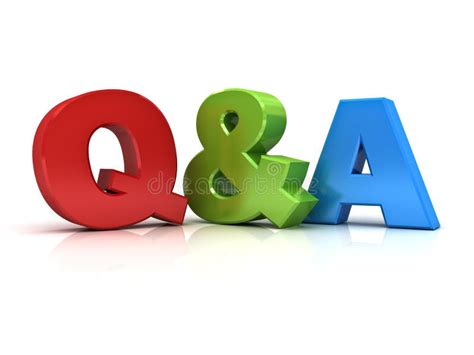 Questions And Answers Concept Q And A Word Stock Illustration - Image ...