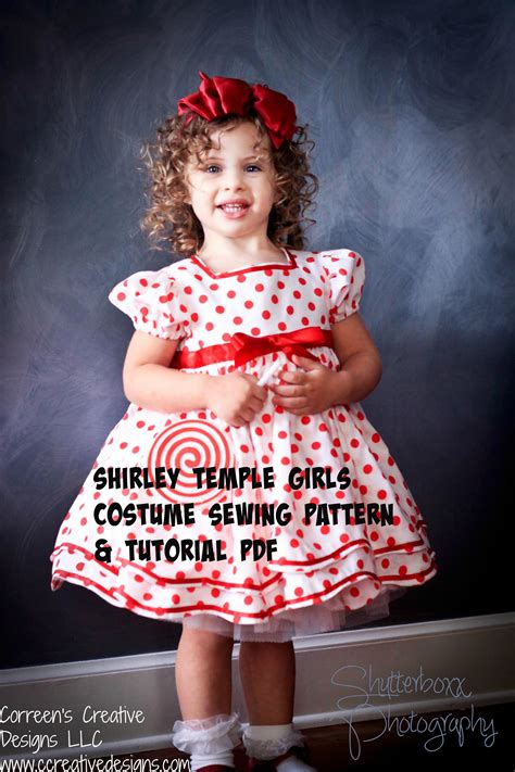 Shirley Temple Stand Up And Cheer Dress Sewing Pattern Pdf Girls Dress