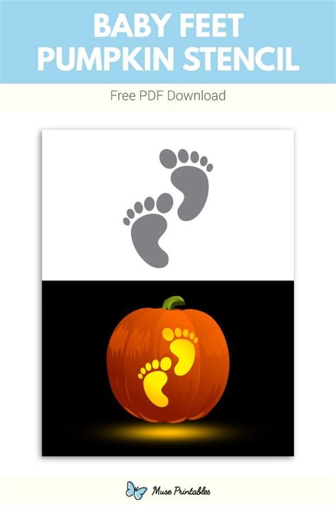 Free Baby Feet Pumpkin Stencil Pumpkin Stencils Free Pumpkin Stencil