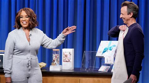 Watch Late Night With Seth Meyers Highlight Gayle King Shows Off Some