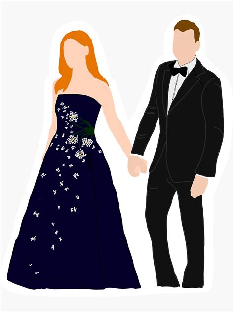 "Harvey and Donna Wedding" Sticker for Sale by catsballeths | Redbubble