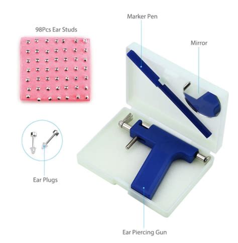 Hotorda Ear Piercing Gun Tool Professional Ear Body Pierce Piercing Gun