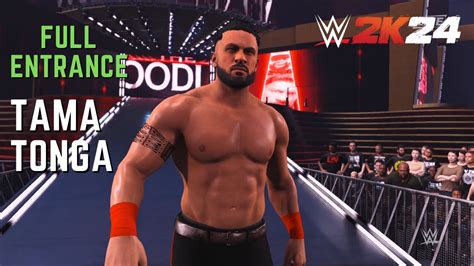 The New Bloodline Member Tama Tonga Full Epic Entrance Wwe K Youtube