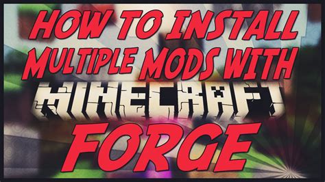 How To Install Multiple Mods With Minecraft Forge YouTube