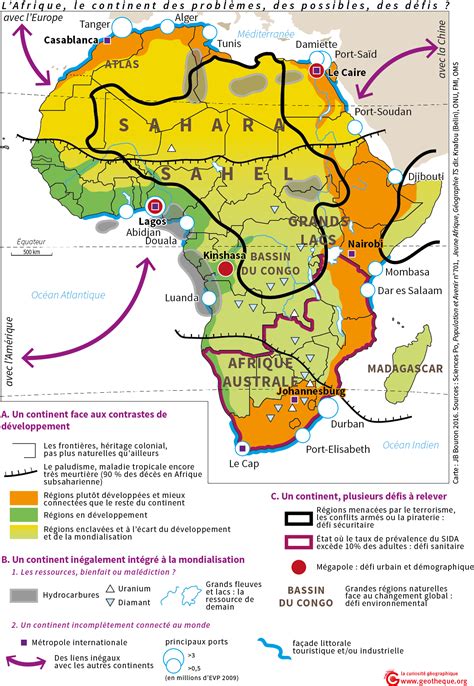 Croquis Géographie Terminale Le Continent Africain Contrastes De