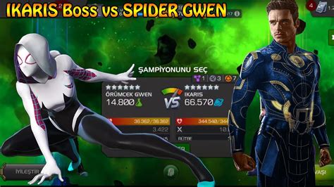 How To Defeat Ikaris Cavalier Boss Spİder Gwen R3 Mcoc Youtube