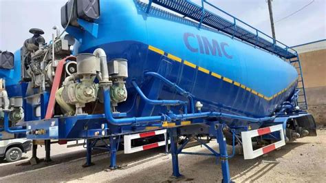 Cimc Three Axle Cbm Unloading Bulk Cement Fly Ash Flour Powder