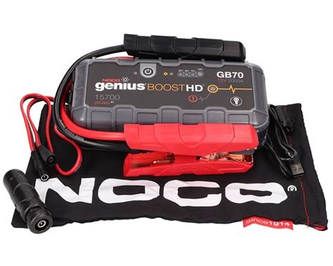 Noco Gb70 Genius Boost Hd 2000a 12v Ultrasafe Lithium Jump Starter Ebay