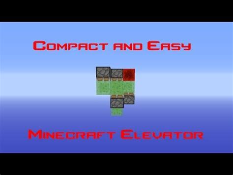 (2x3) Flying Machine Elevator (Up and Down) : Minecraft