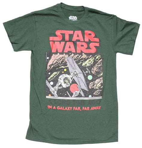 Star Wars Mens T Shirt In A Galaxy Far Far Away Tie Fighter Large